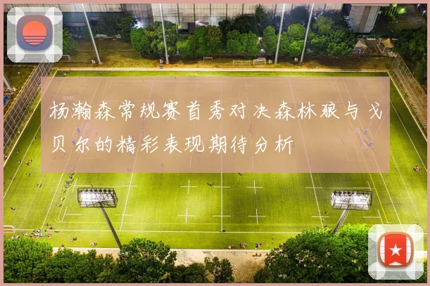 杨瀚森常规赛首秀对决森林狼与戈贝尔的精彩表现期待分析